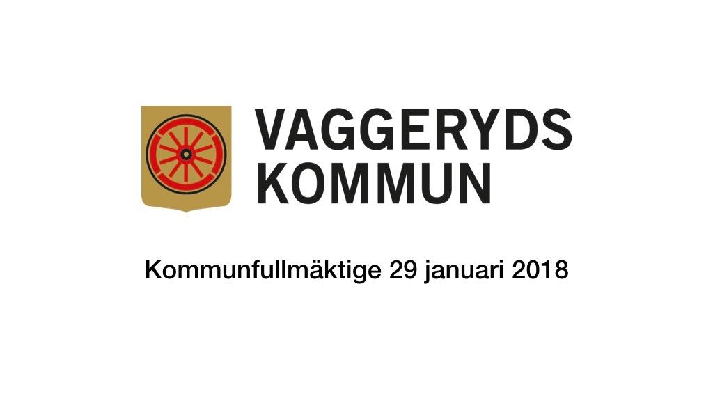 29 januari 2018 - Kommunfullmäktige
