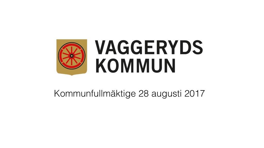 28 augusti 2017 - Kommunfullmäktige