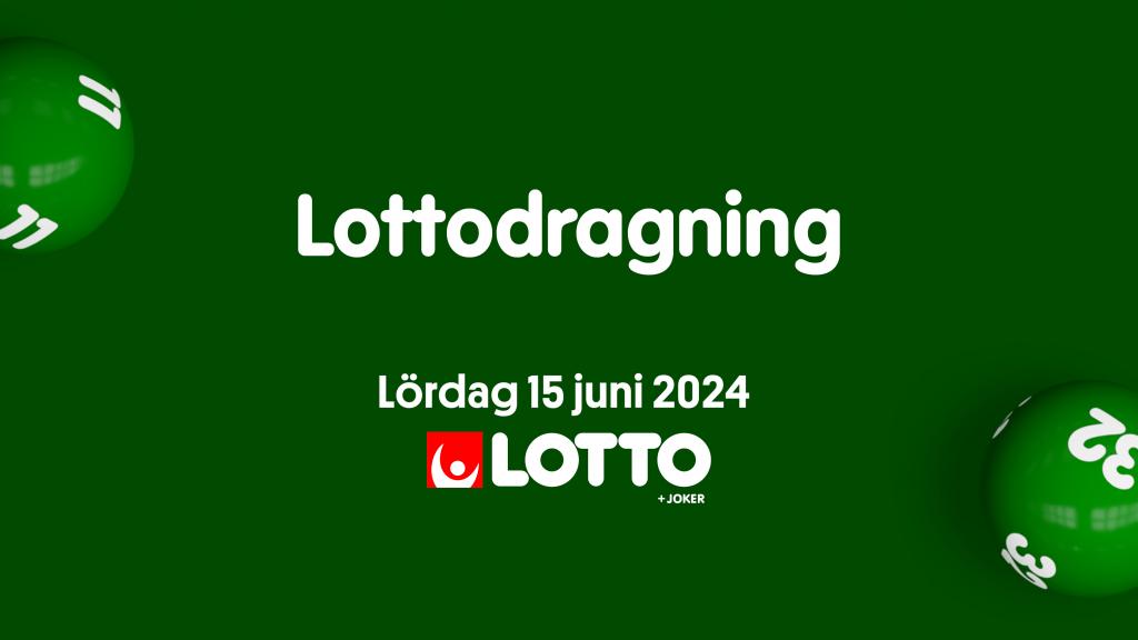 Lotto lördag 15 juni