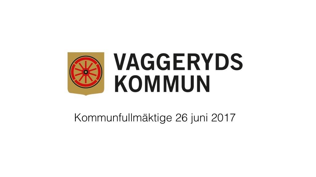 26 juni 2017 - Kommunfullmäktige
