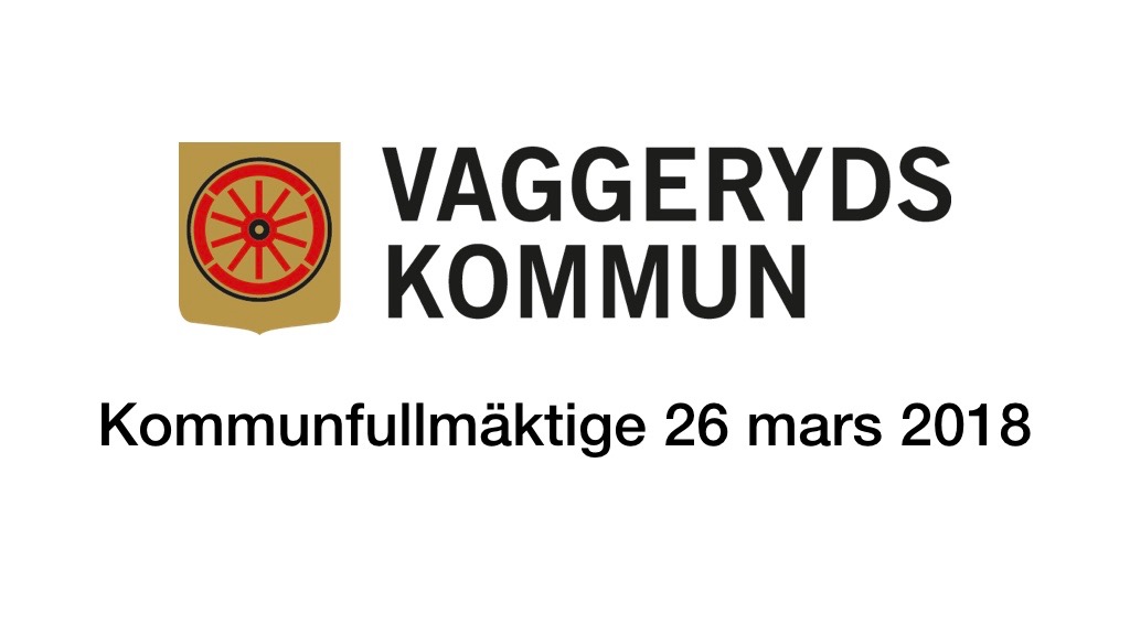 26 mars 2018 - Kommunfullmäktige