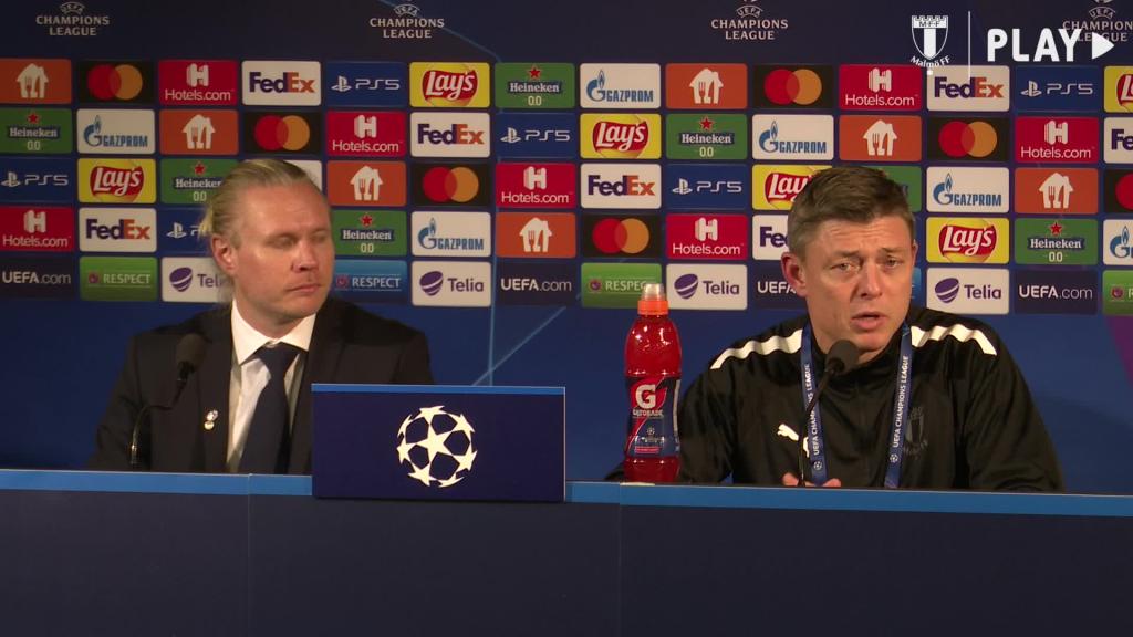 Presskonferens efter matchen: Malmö FF - Chelsea FC med JDT
