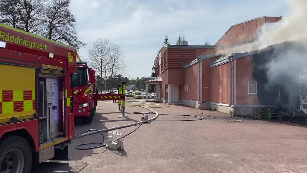 Kioskbrand vid Baltichallen