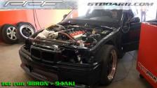 BMW M3 Turbo E36 dynorun, on regular gas and E85