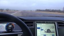 First impression Tesla Model S P85+ on airfield