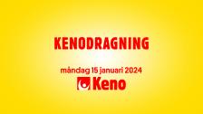 Keno måndag 15 januari