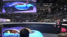Bugatti Chiron Press Conference with Bugattoi CEO Wolfgang Durheimer at Geneva 2016