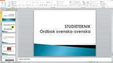 Ordbok svenska-svenska (persiska)