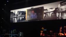 Viewer video displayed on the main stage