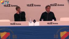 Presskonferensen efter DIF-Gefle