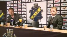 Presskonferensen efter AIK-DIF 2011