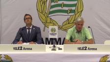 Presskonferensen efter förlusten mot AIK